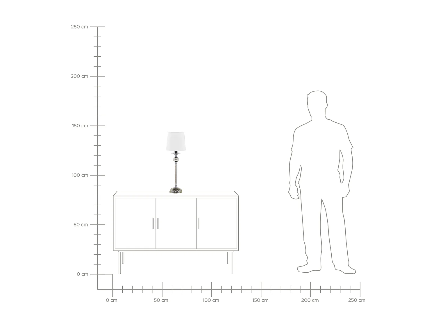 Lampe à poser KUBENA Métal Blanc