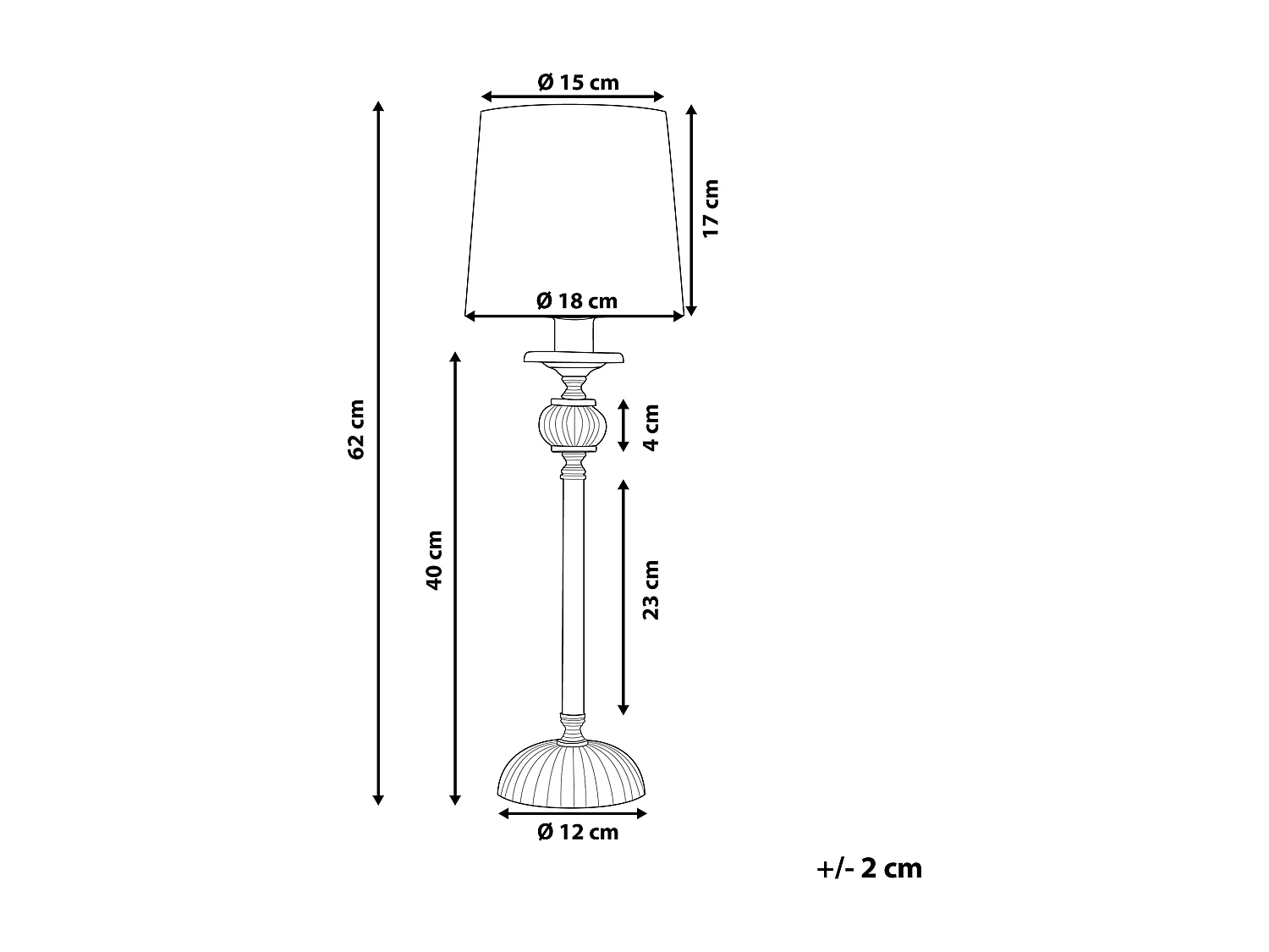 Lampe à poser KUBENA Métal Blanc