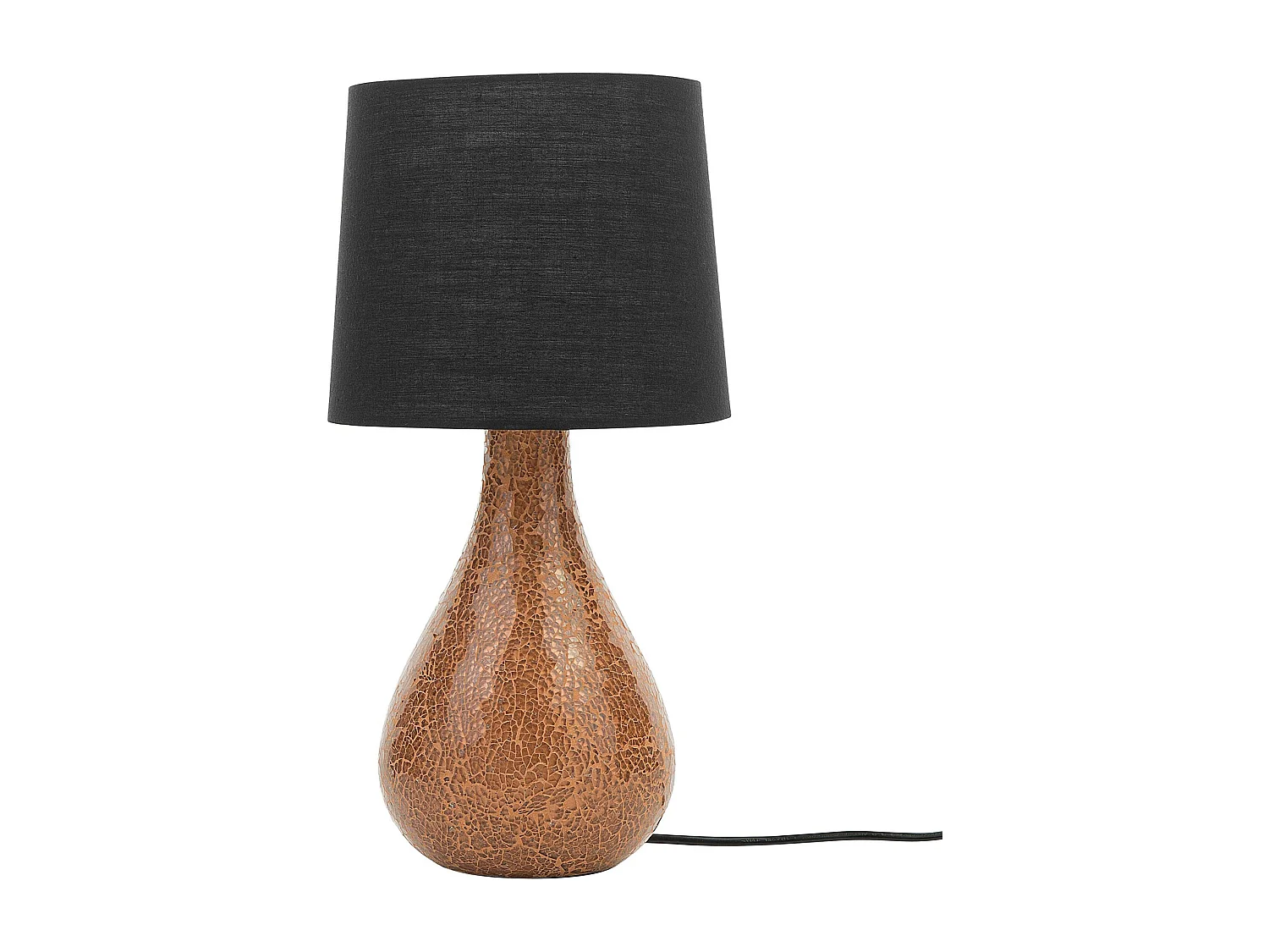 Lampe à poser noire et cuivrée ABRAMS
