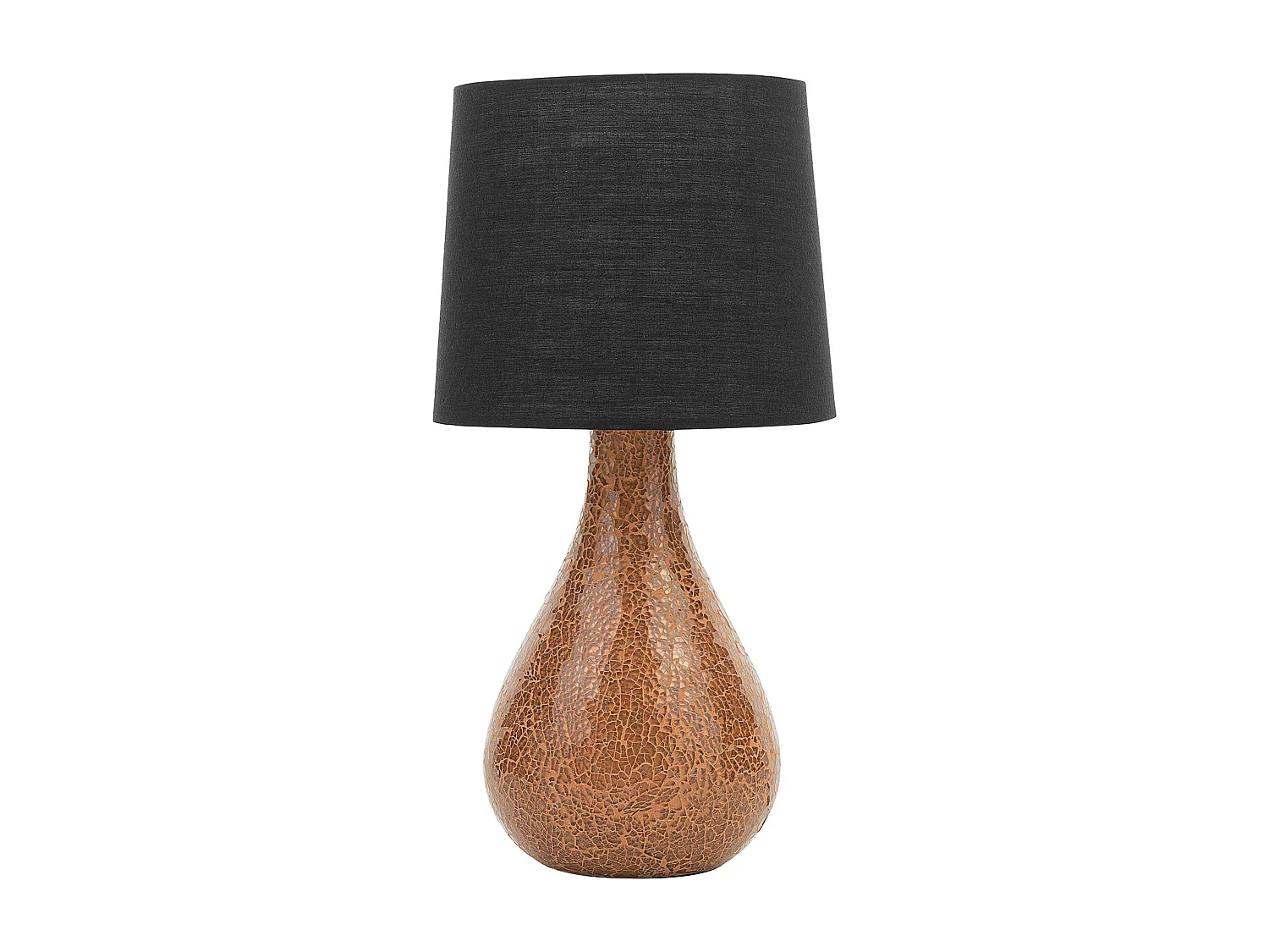 Lampe à poser noire et cuivrée ABRAMS