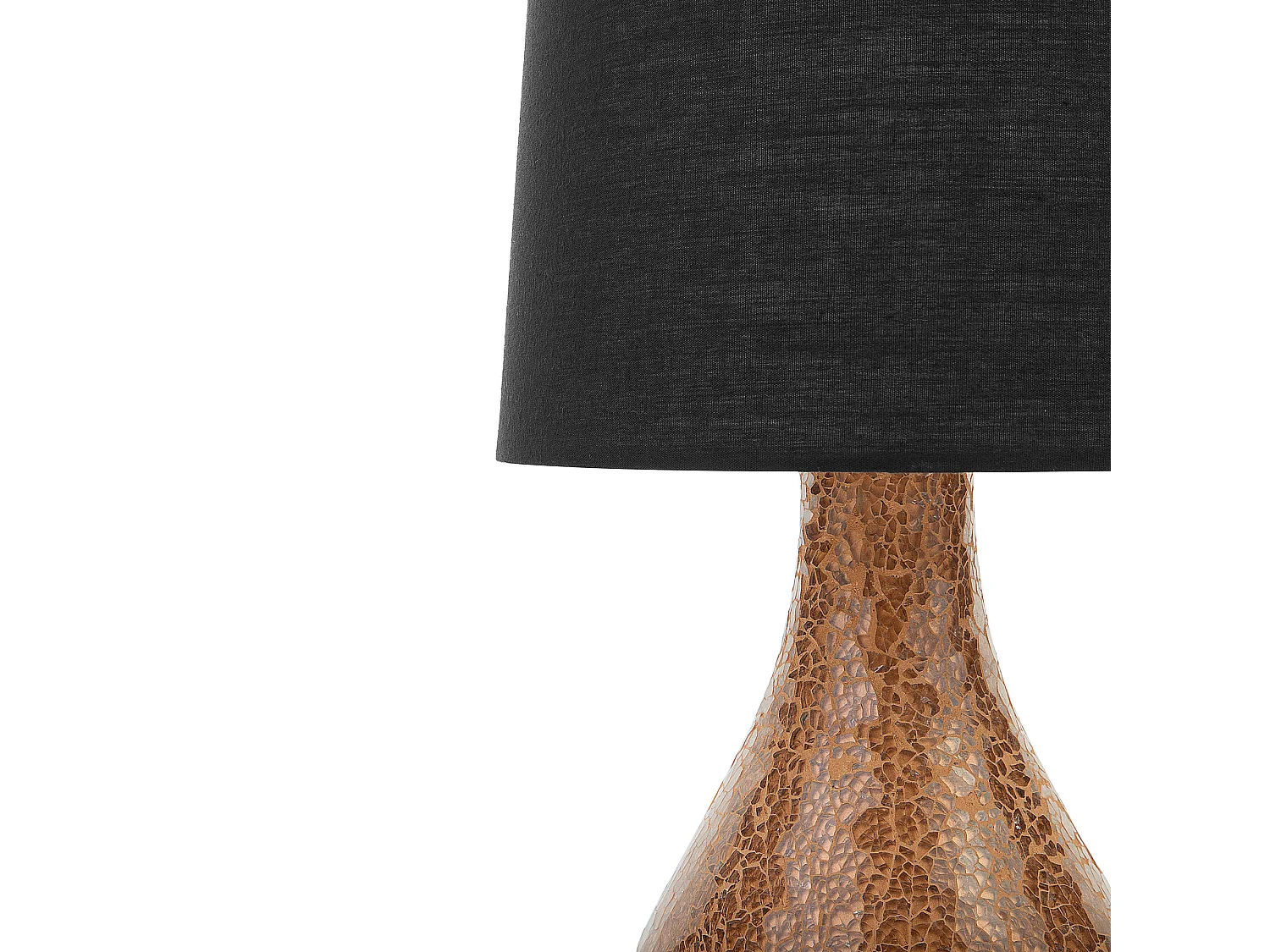 Lampe à poser noire et cuivrée ABRAMS