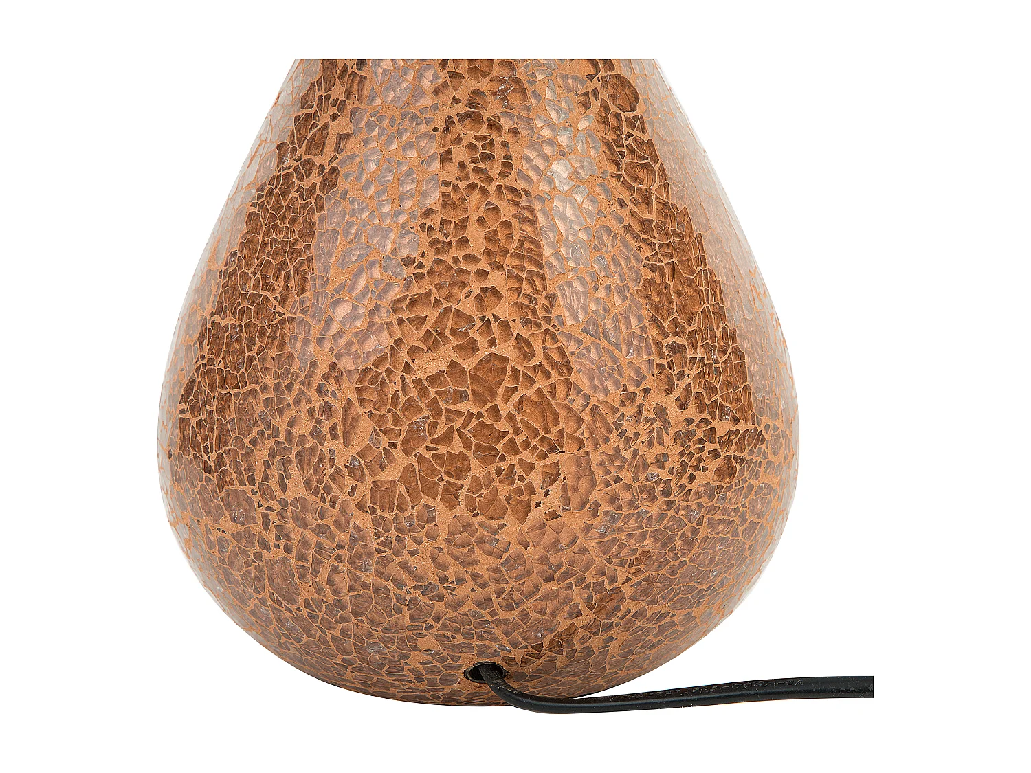 Lampe à poser noire et cuivrée ABRAMS