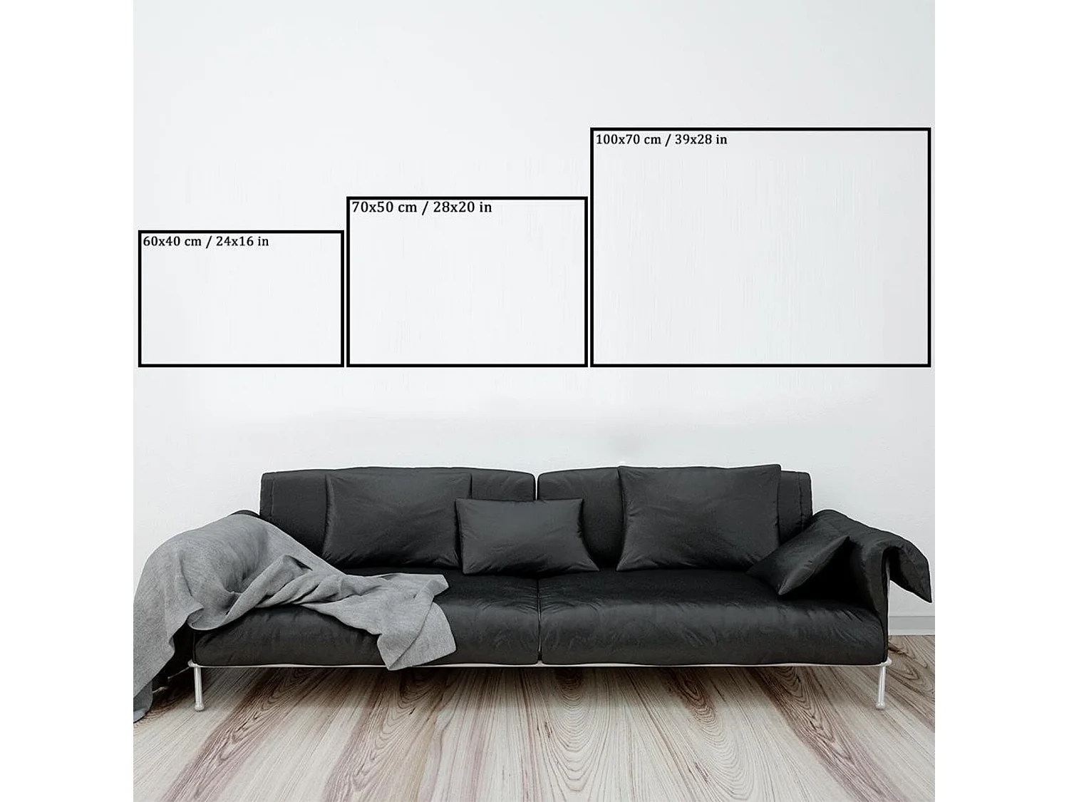 Tableau bois londres sous la pluie - 120 x 80 cm