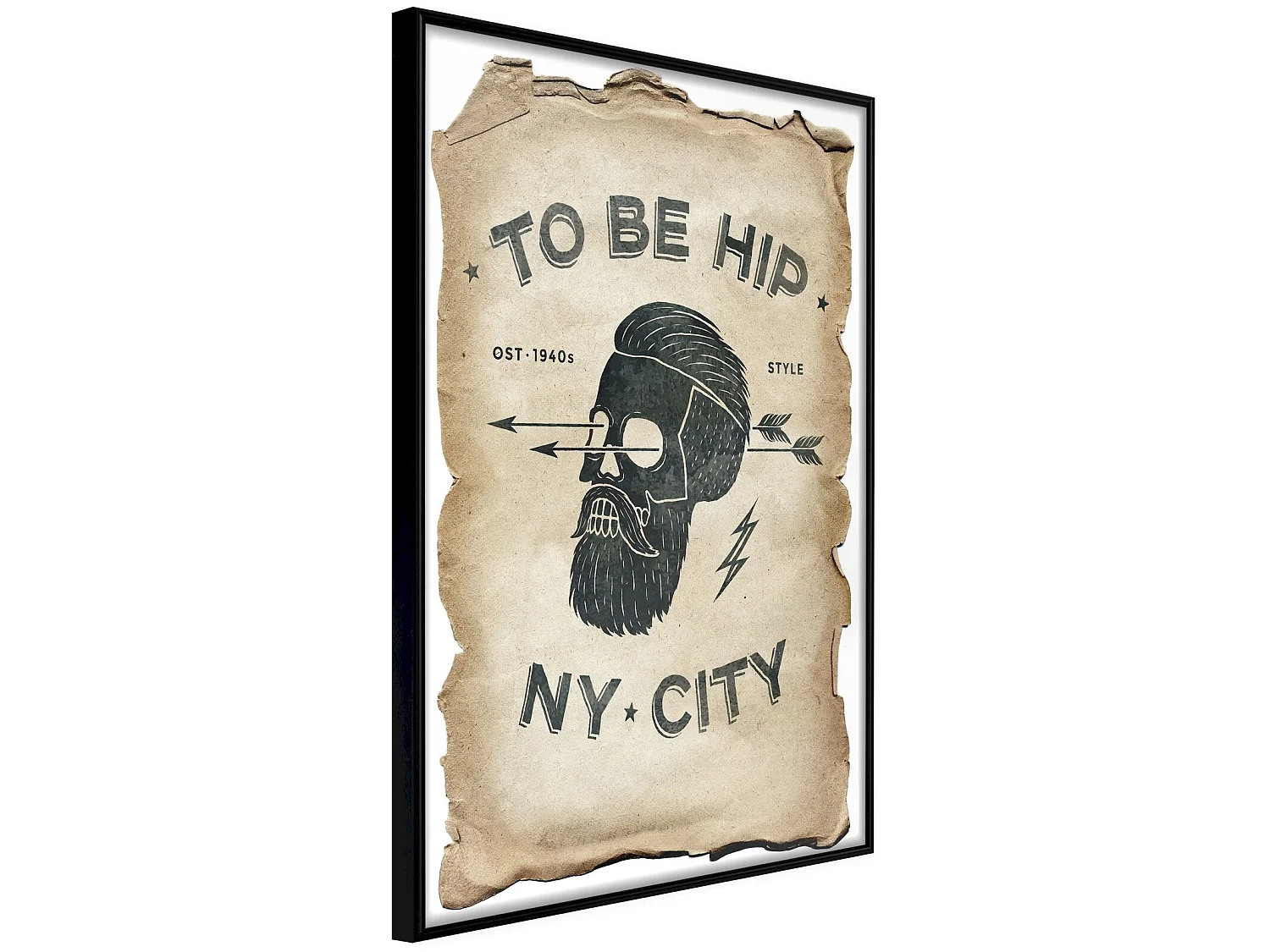 Tableau cadre Branché - 30 x 45 cm