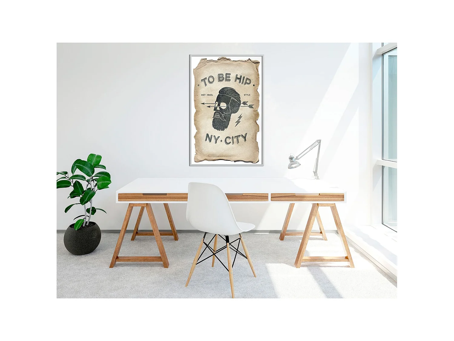 Tableau cadre Branché - 30 x 45 cm