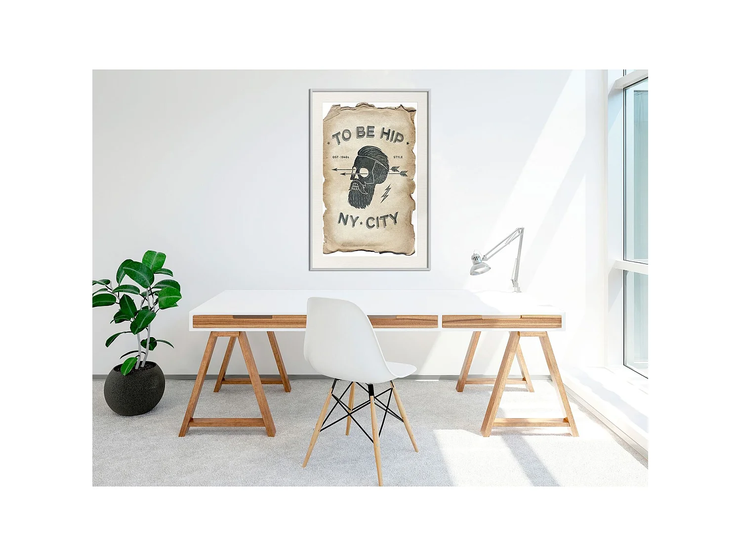 Tableau cadre Branché - 30 x 45 cm