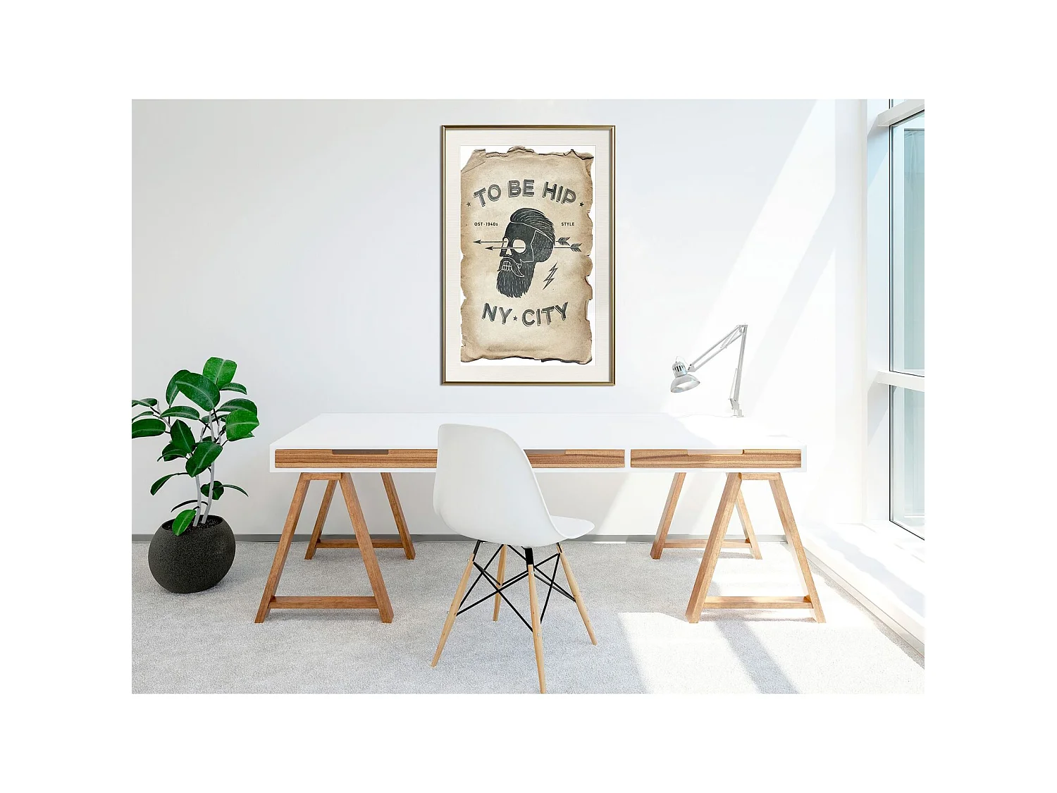 Tableau cadre Branché - 30 x 45 cm