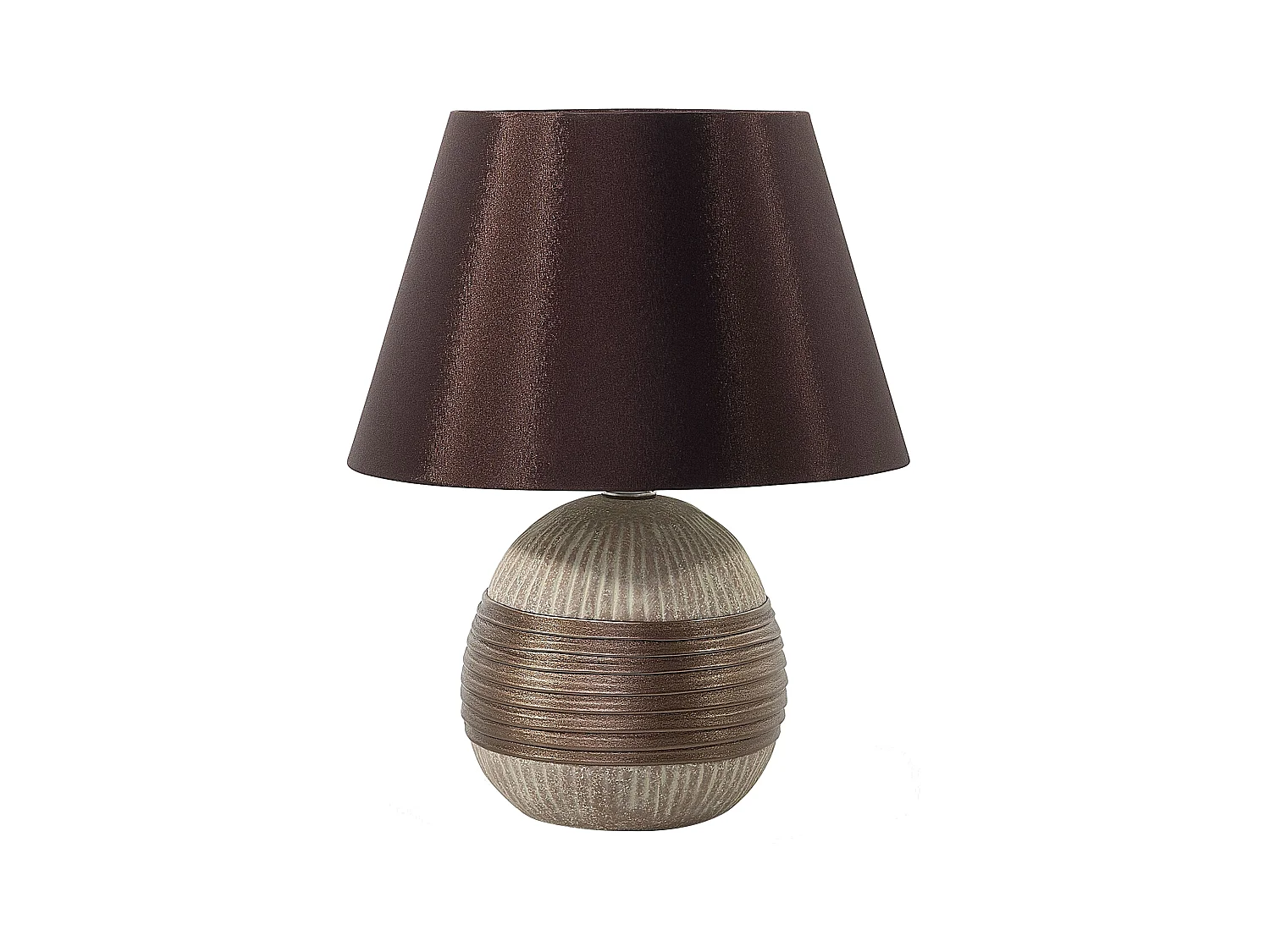 Lampe à poser SADO Porcelaine Marron