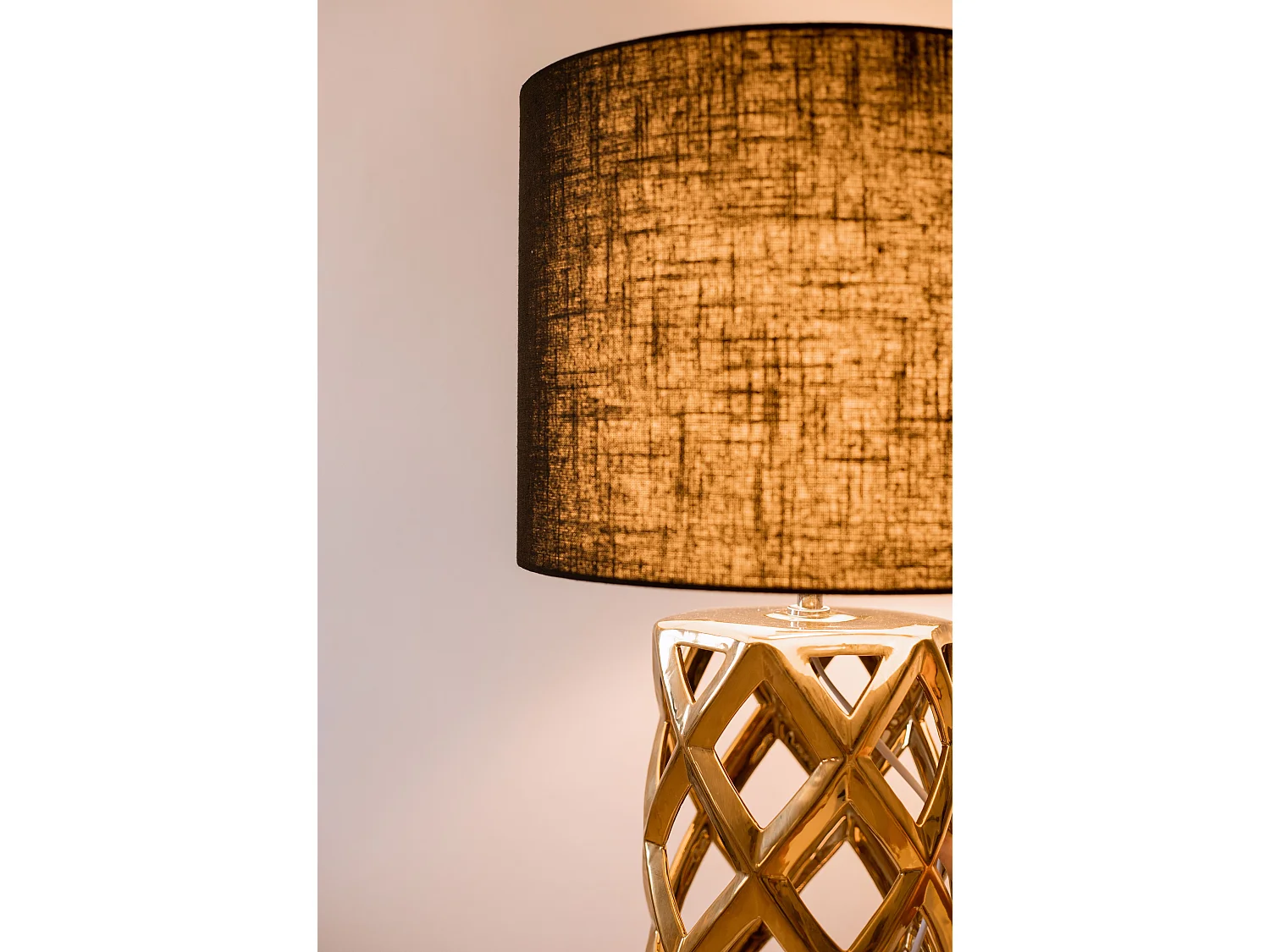 Lampe à poser SELJA Céramique Doré