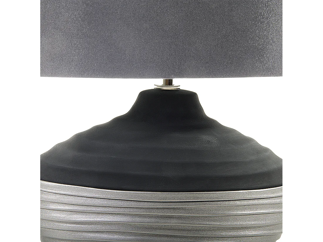 Lampe à poser LIMA Porcelaine Gris foncé