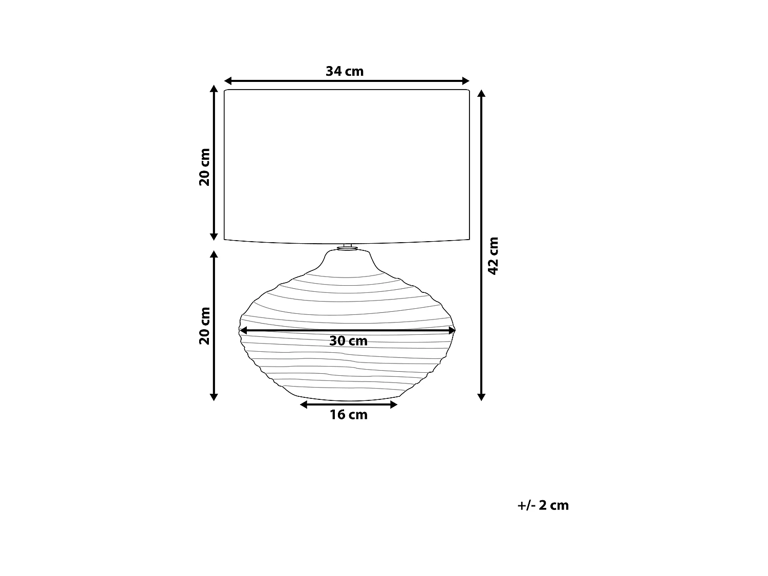Lampe à poser LIMA Porcelaine Gris foncé