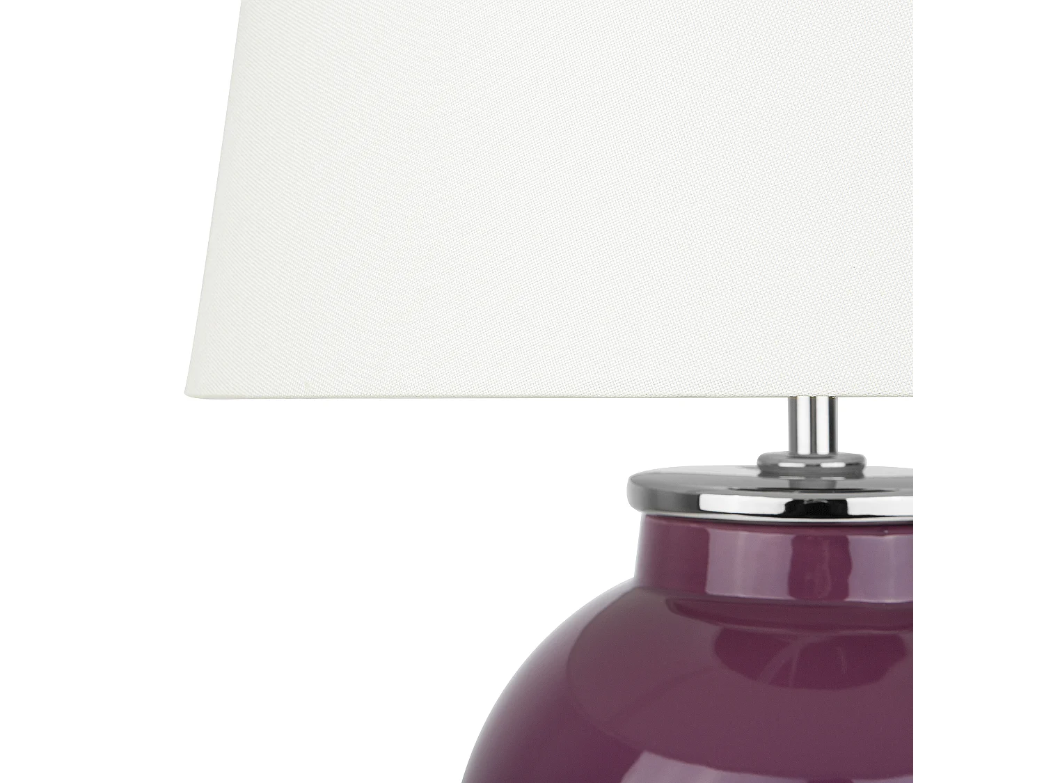 Lampe à poser BRENTA Céramique Pourpre