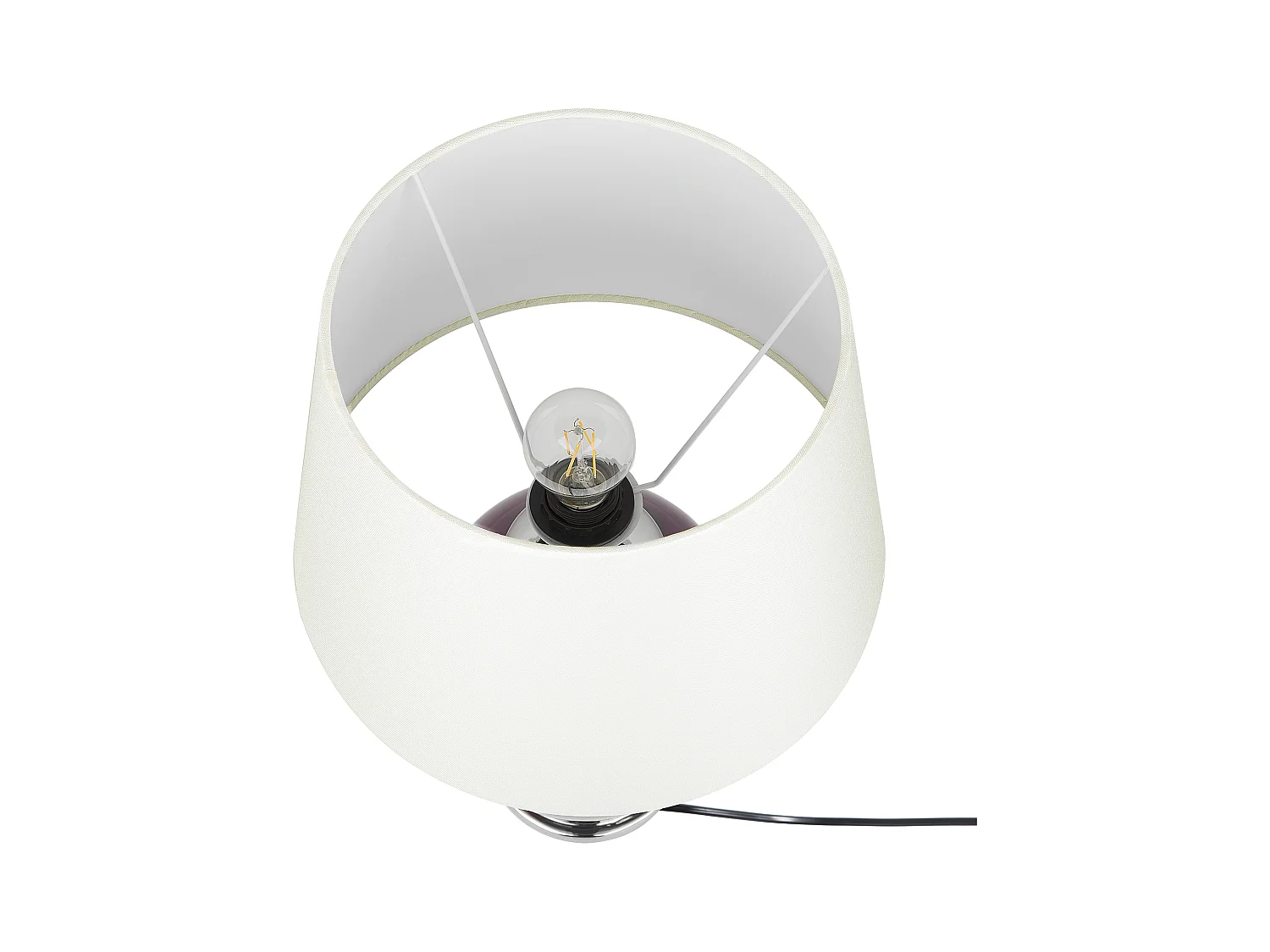 Lampe à poser BRENTA Céramique Pourpre