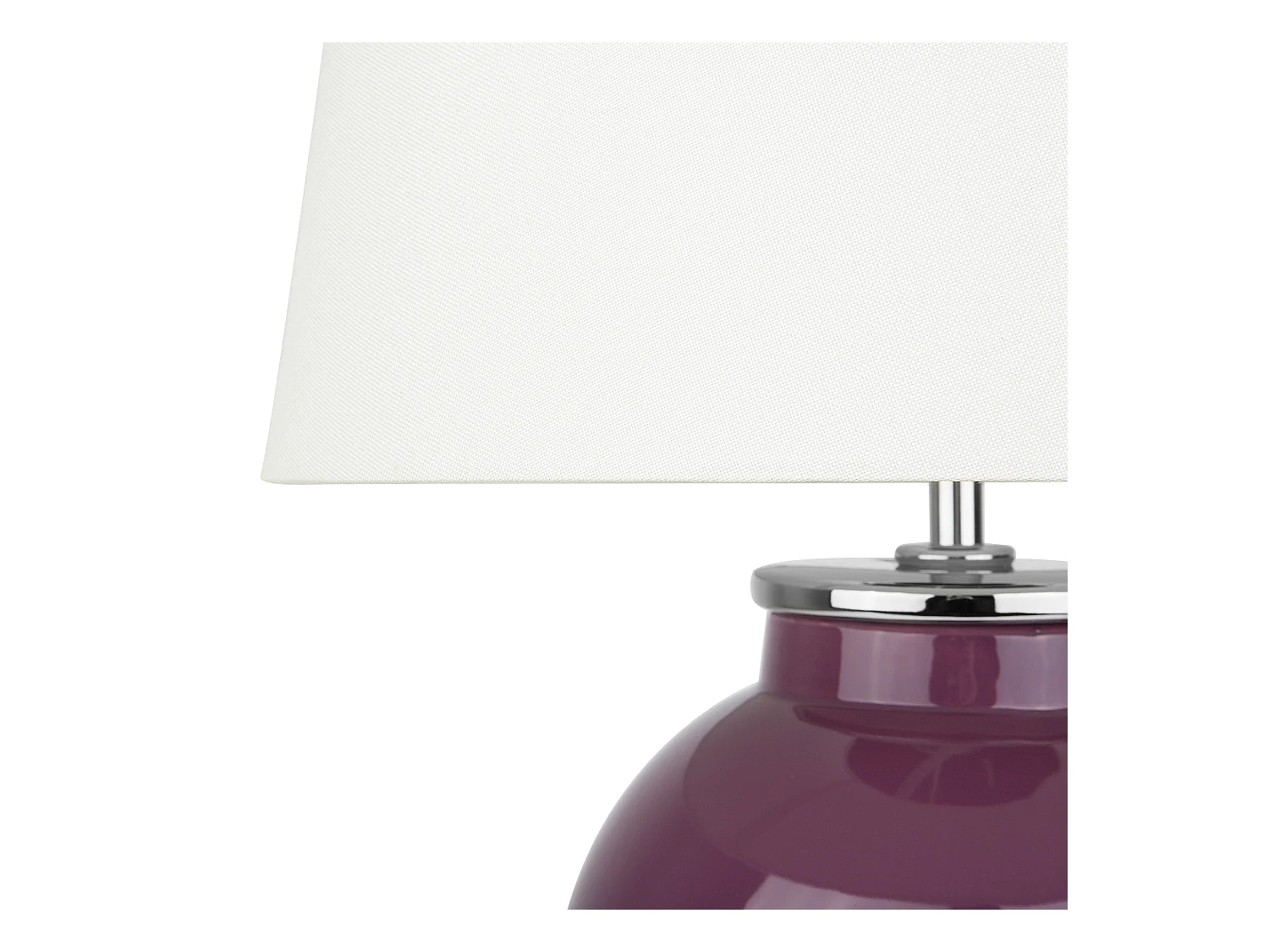 Lampe à poser BRENTA Céramique Pourpre