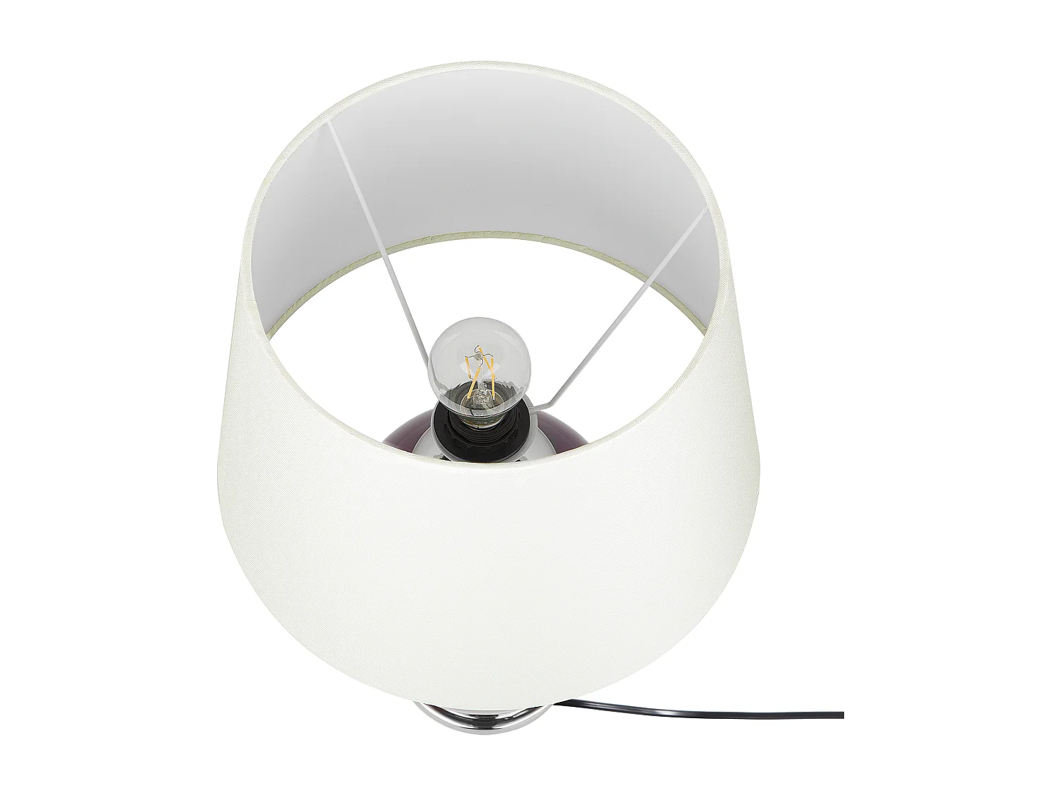 Lampe à poser BRENTA Céramique Pourpre