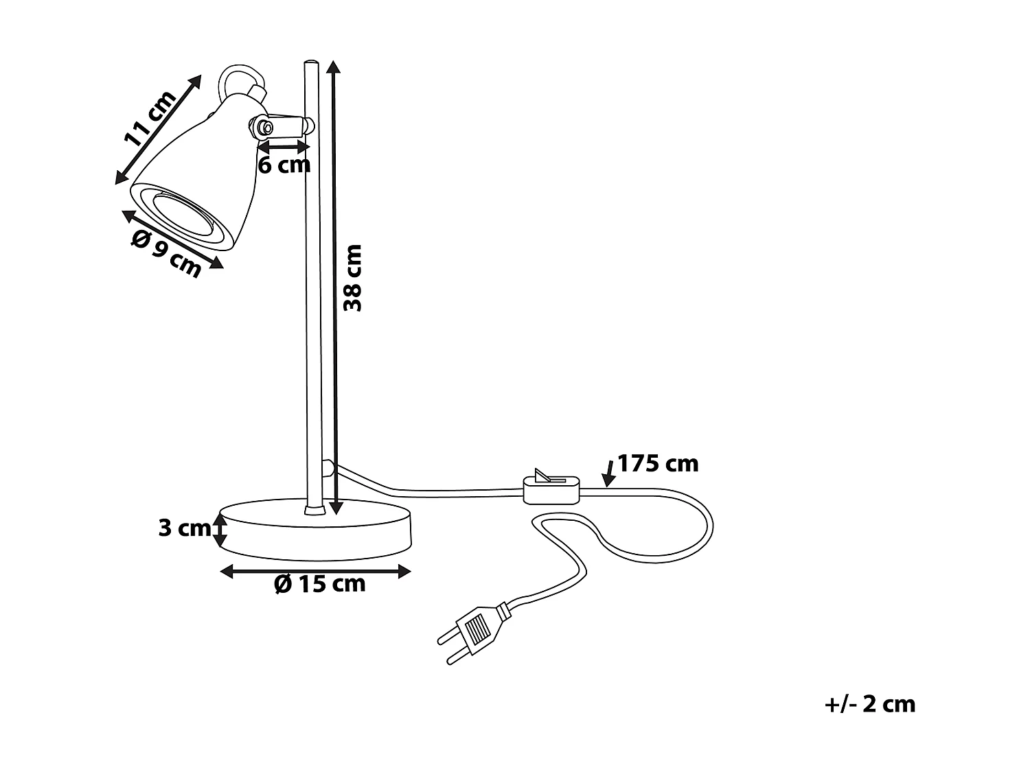 Lampe à poser en béton MISTAGO