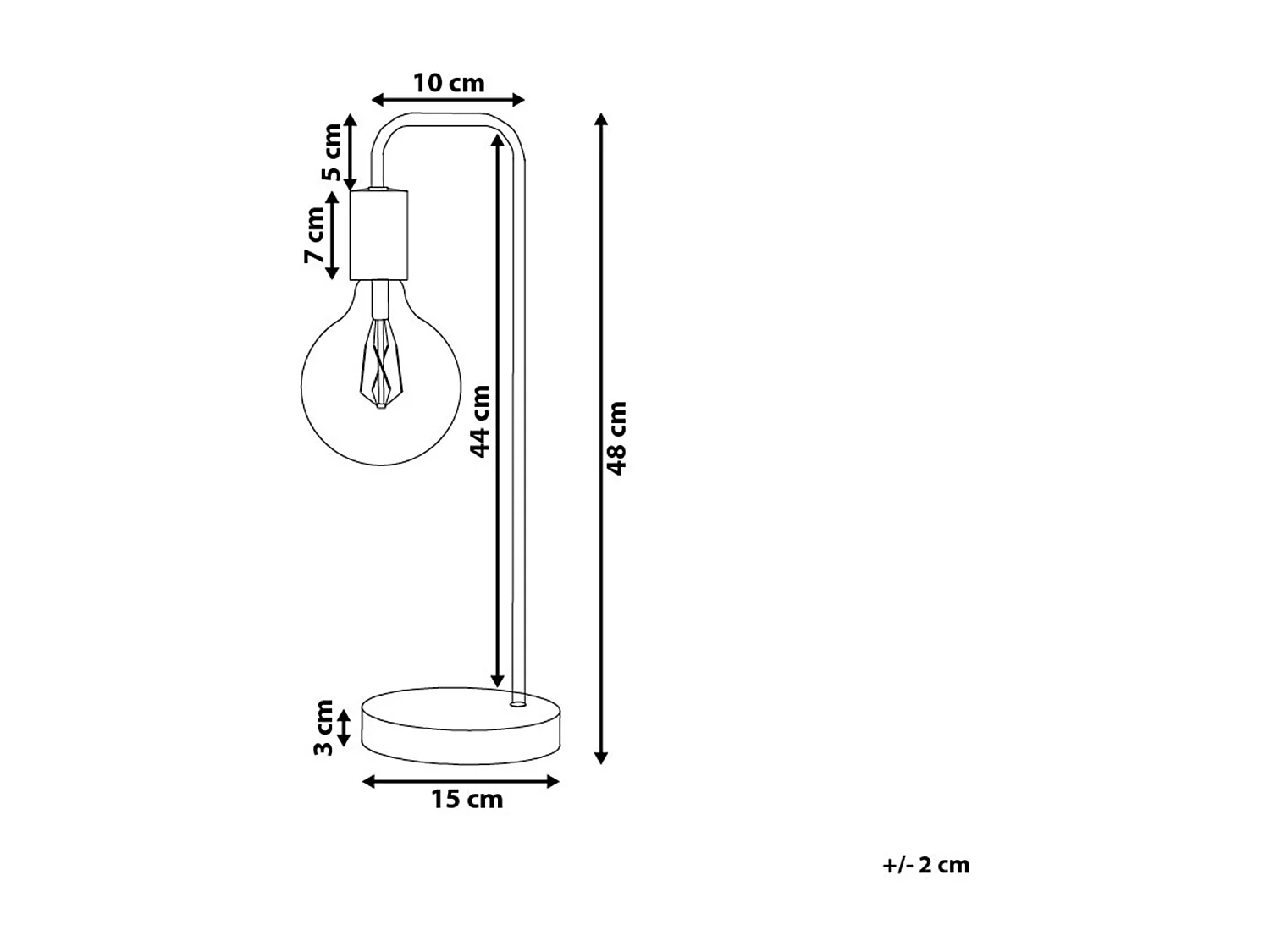 Lampe de bureau SAVENA Métal Cuivré