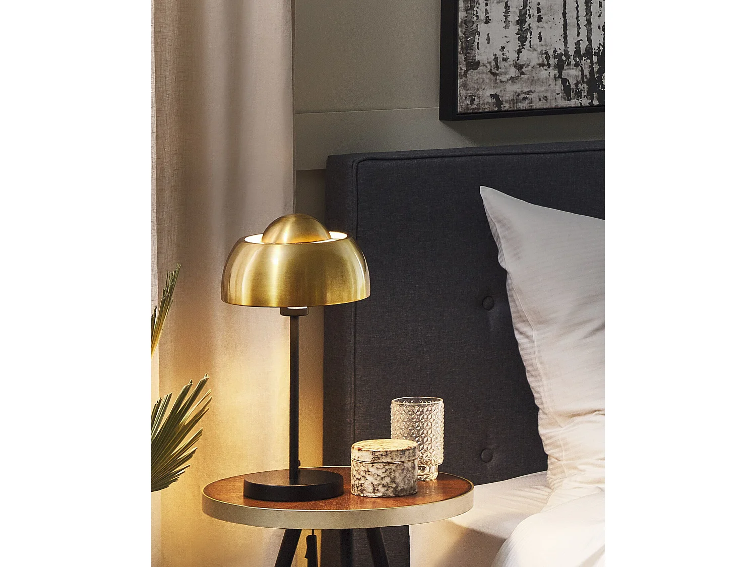 Lampe à poser SENETTE Métal Noir/doré