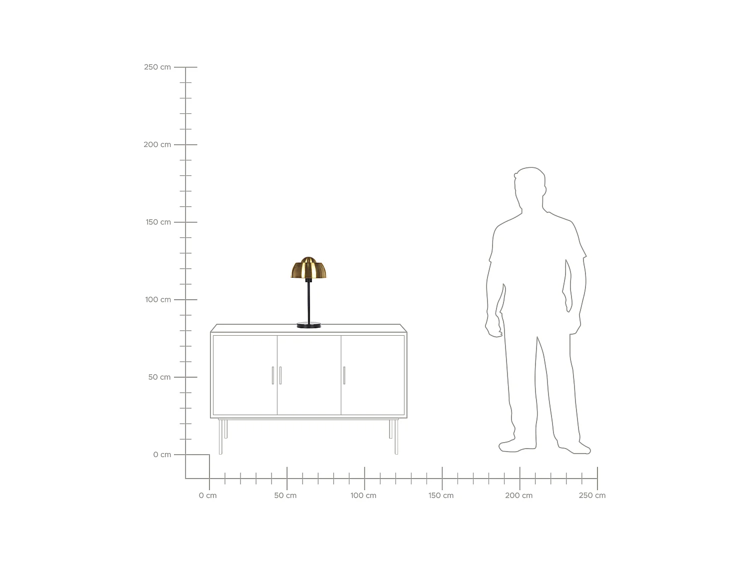 Tafellamp SENETTE Metaal Zwart/goud