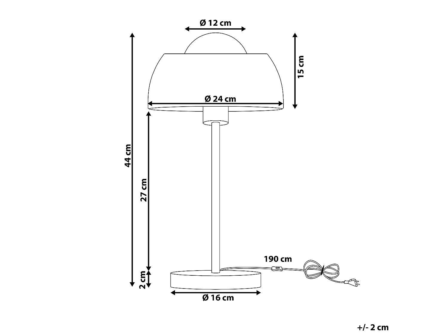 Lampe à poser SENETTE Métal Noir/doré