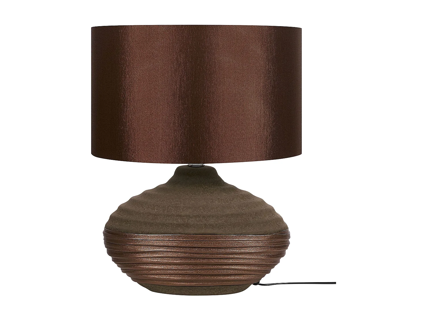 Lampe à poser LIMA Porcelaine Marron