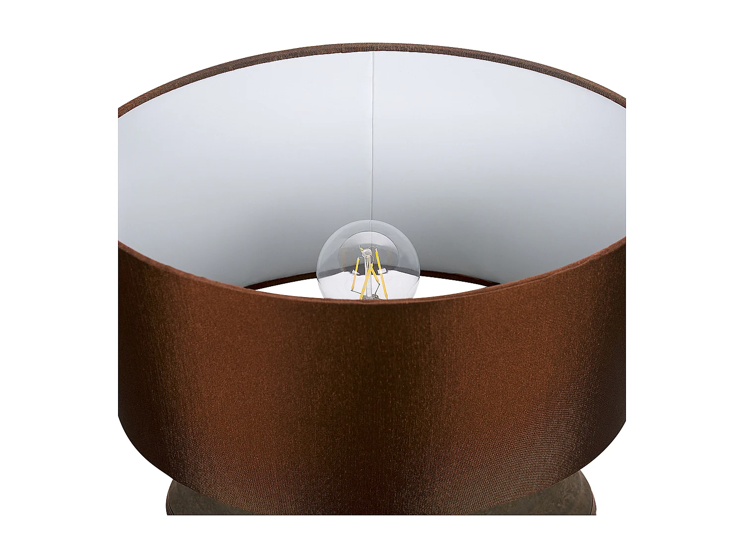 Lampe à poser LIMA Porcelaine Marron