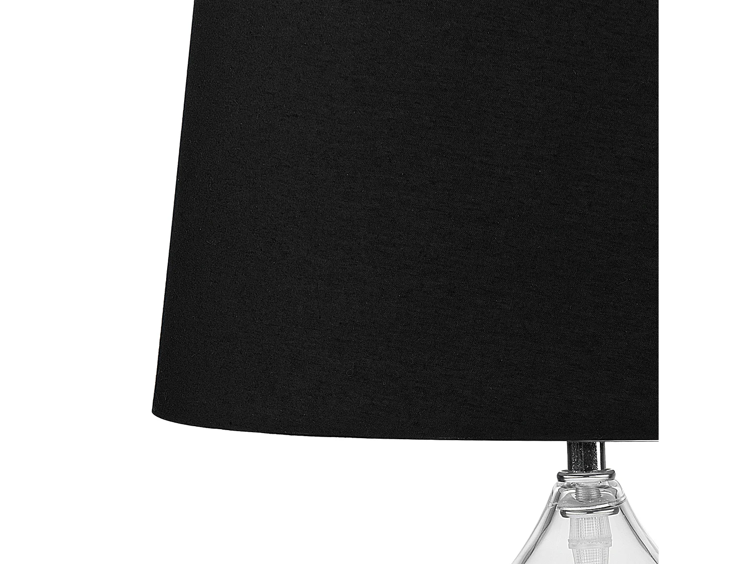 Lampa stołowa OSUM Szkło Czarny