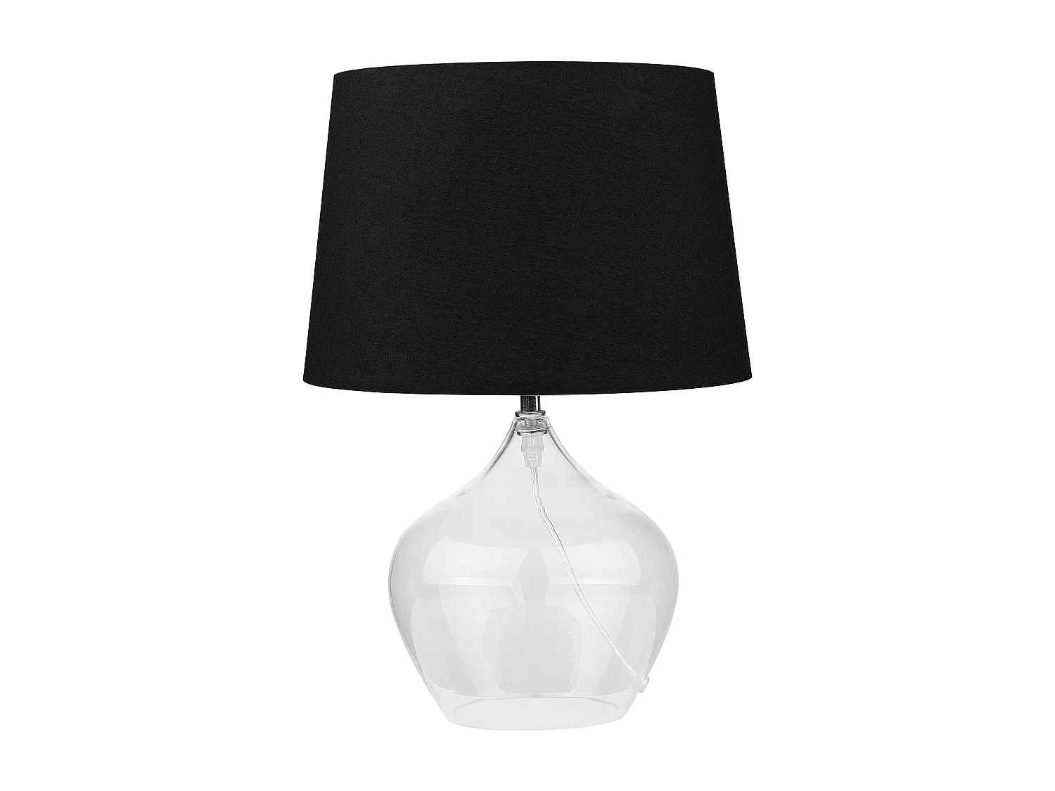 Lampa stołowa OSUM Szkło Czarny