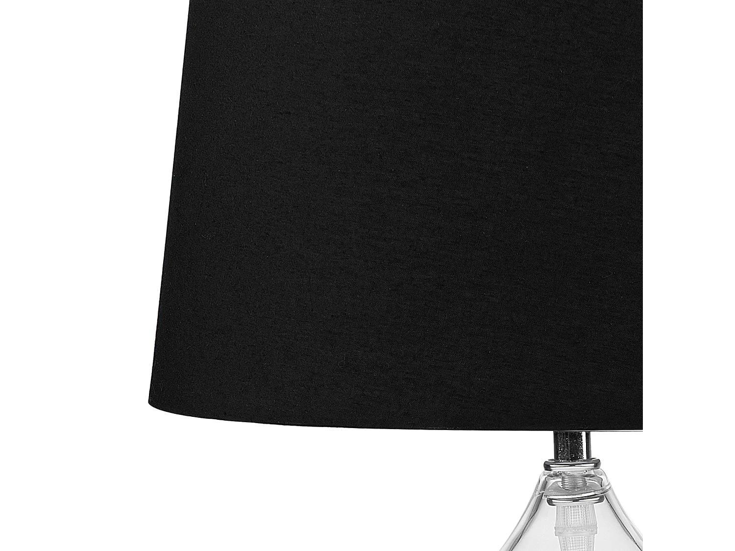 Lampa stołowa OSUM Szkło Czarny