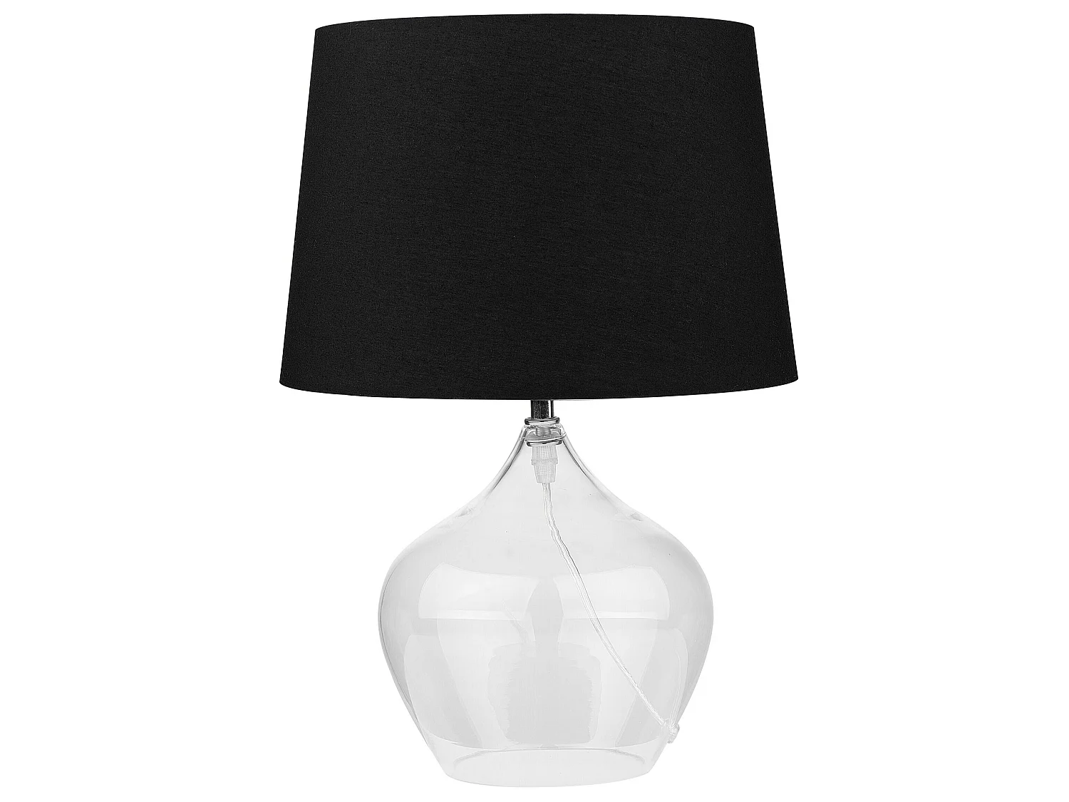 Tischleuchte OSUM Glas Schwarz