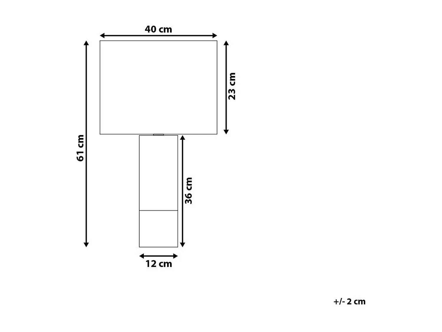 Lámpara de mesa DARLING Metal Negro