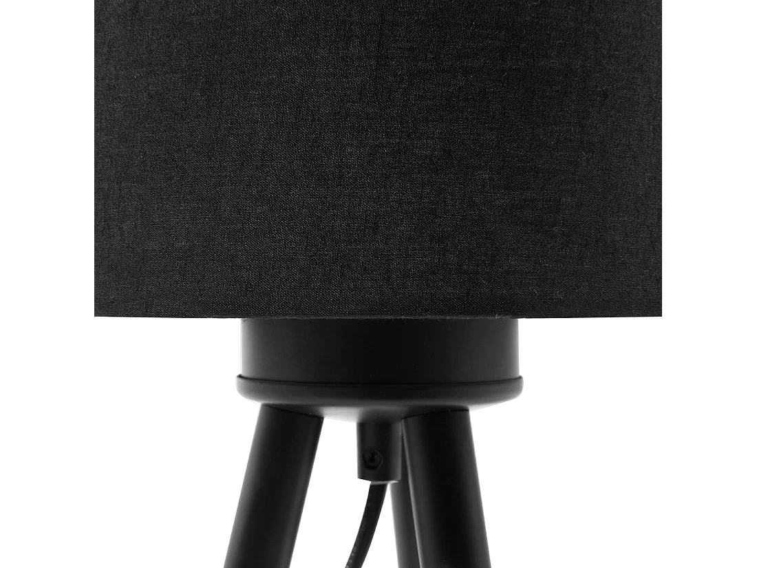 Conjunto de 2 candeeiros de mesa TOBOL Madeira de freixo Preto