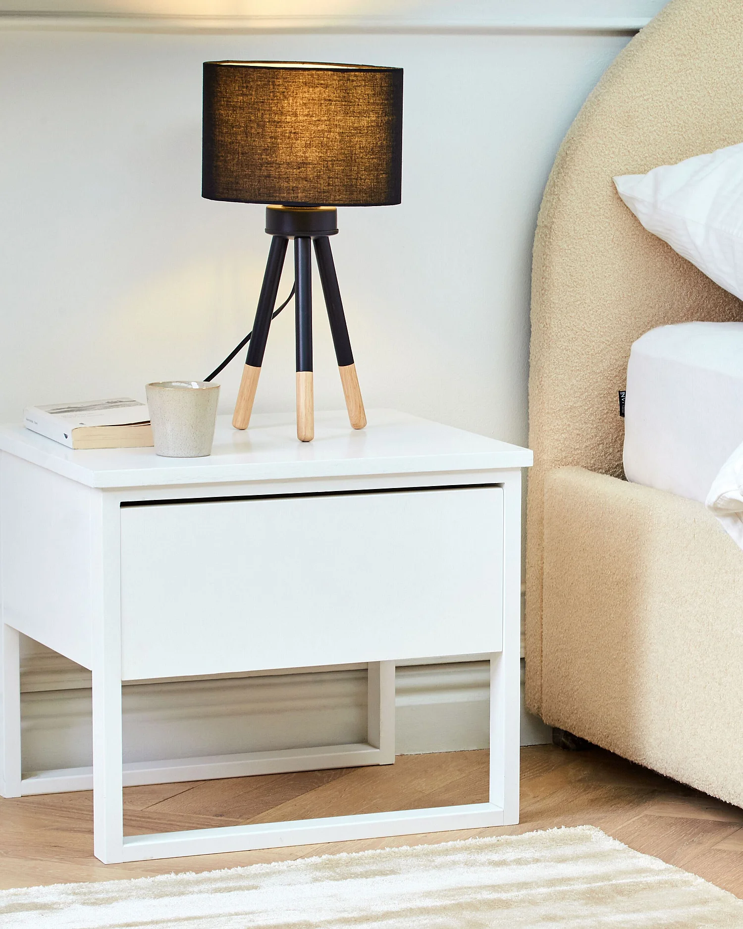 Set di 2 lampade da tavolo TOBOL Legno di frassino Nero