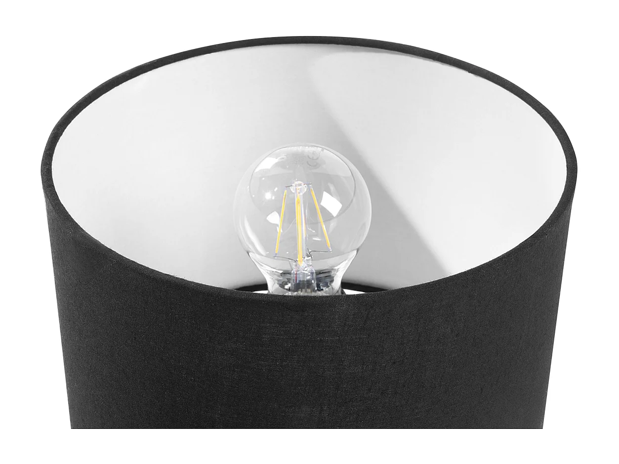 Set di 2 lampade da tavolo TOBOL Legno di frassino Nero