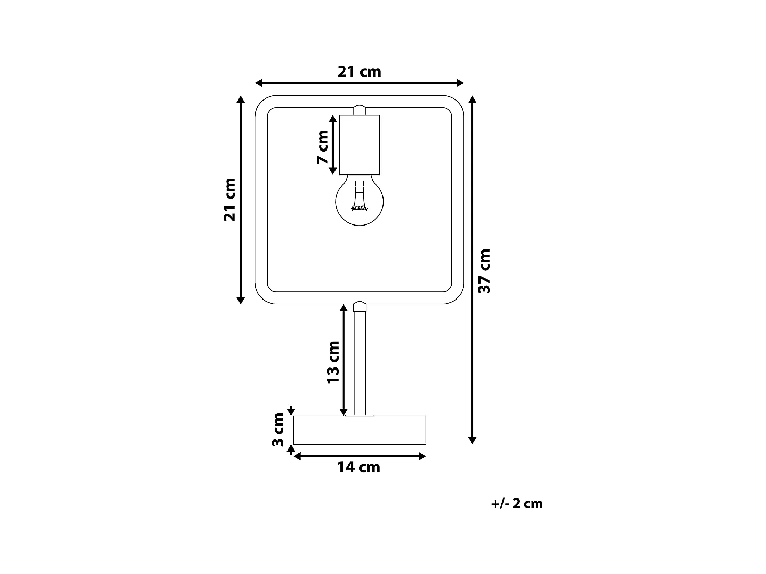 Lámpara de mesa MUNDO Metal Cobrizo