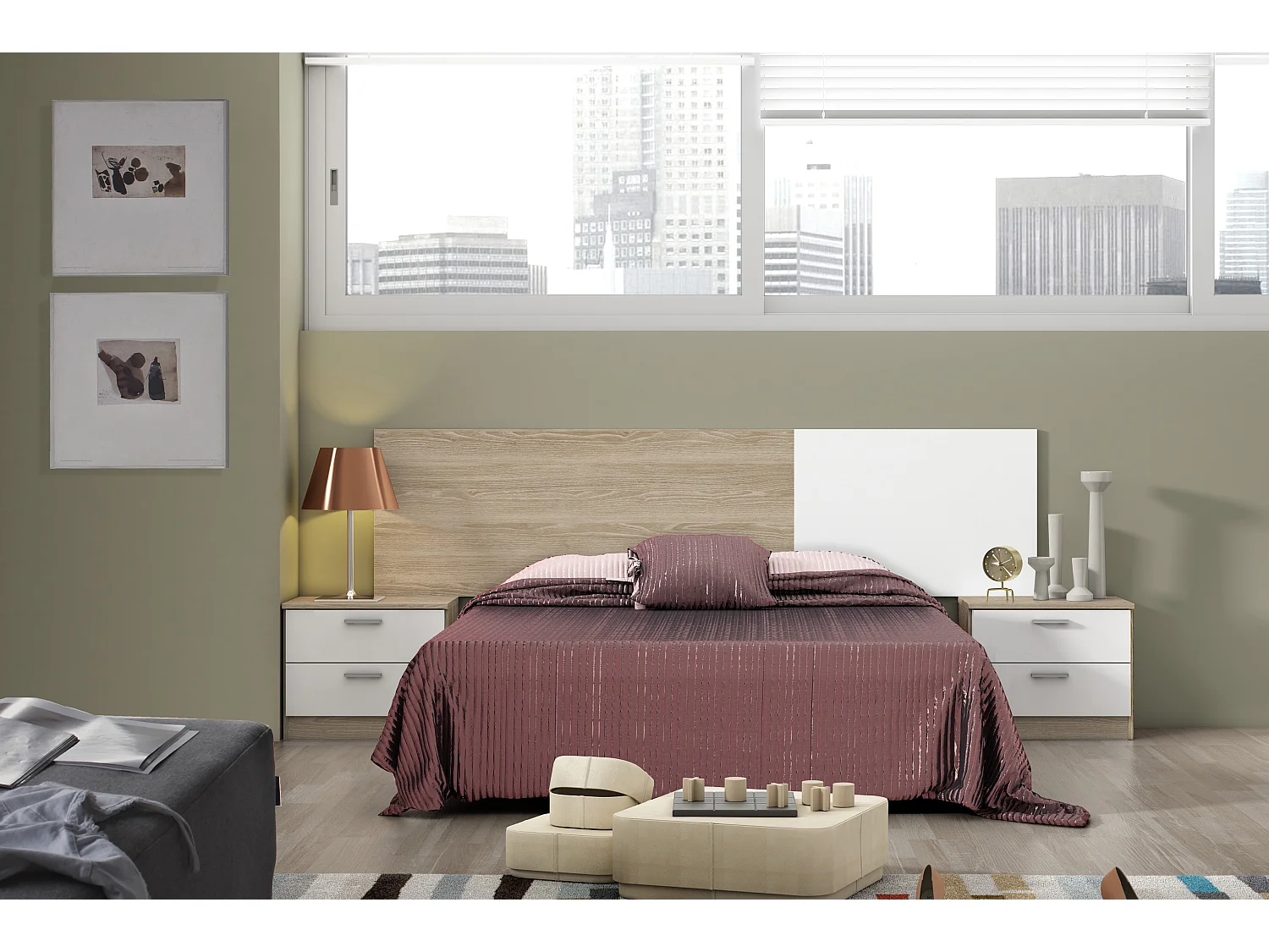 Nachttisch Dublin 2 Schubladen