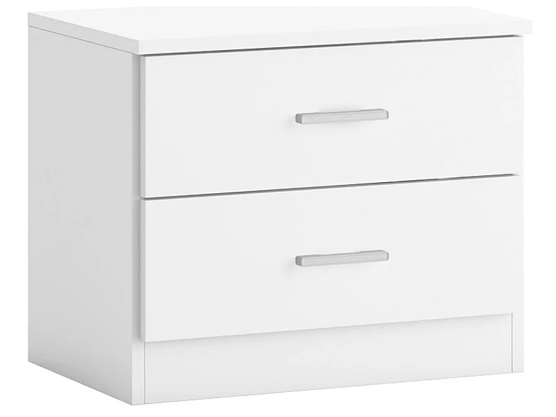 Nachttisch Dublin 2 Schubladen Weiß