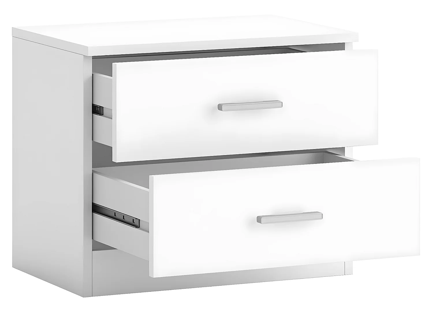 Nachttisch Dublin 2 Schubladen Weiß