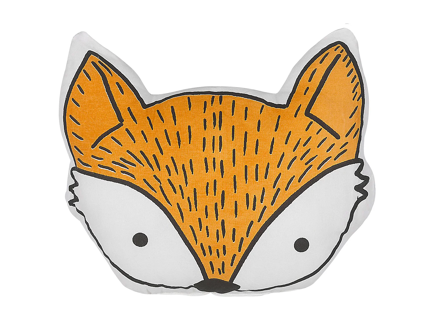 Throw Cushion VADODARA Cotton 50 x 40 cm Orange Fox