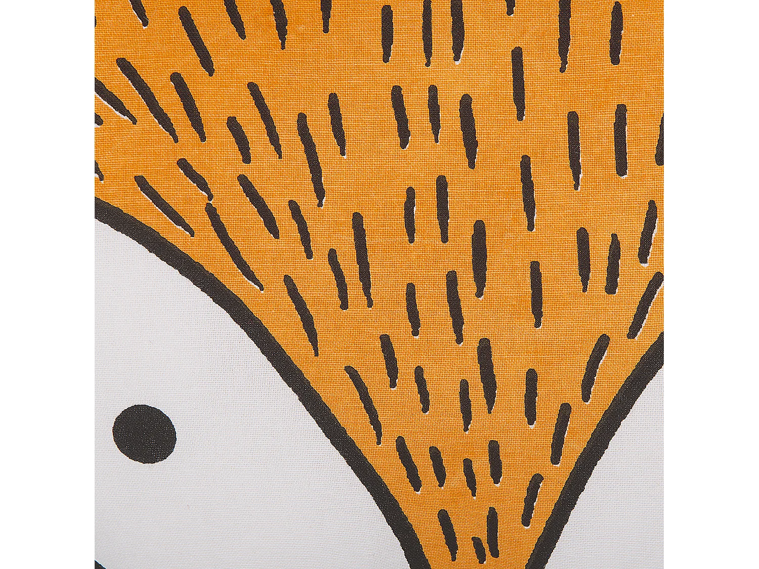 Throw Cushion VADODARA Cotton 50 x 40 cm Orange Fox