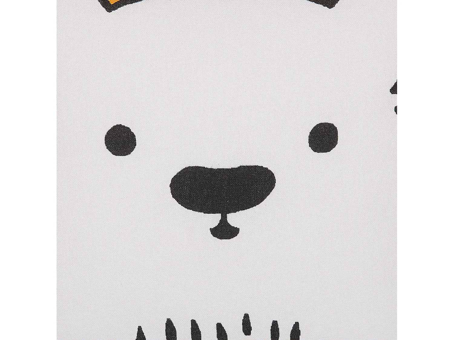 Dekokissen 2er Set Baumwolle Bärmotiv orange 45 x 45 cm Kinderzimmer Waranasi