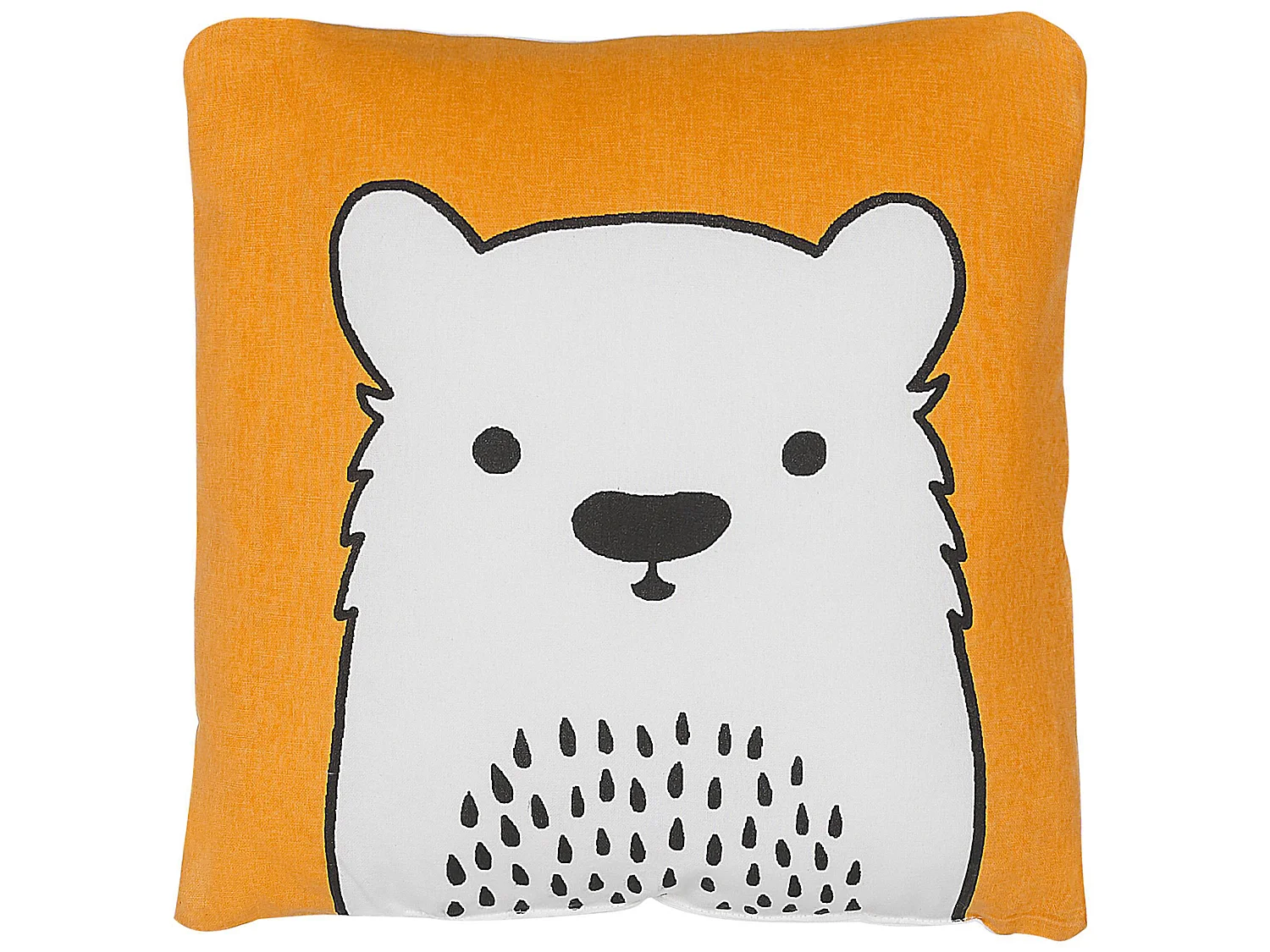 Set of 2 Decorative Cushions WARANASI Cotton 45 x 45 cm Orange