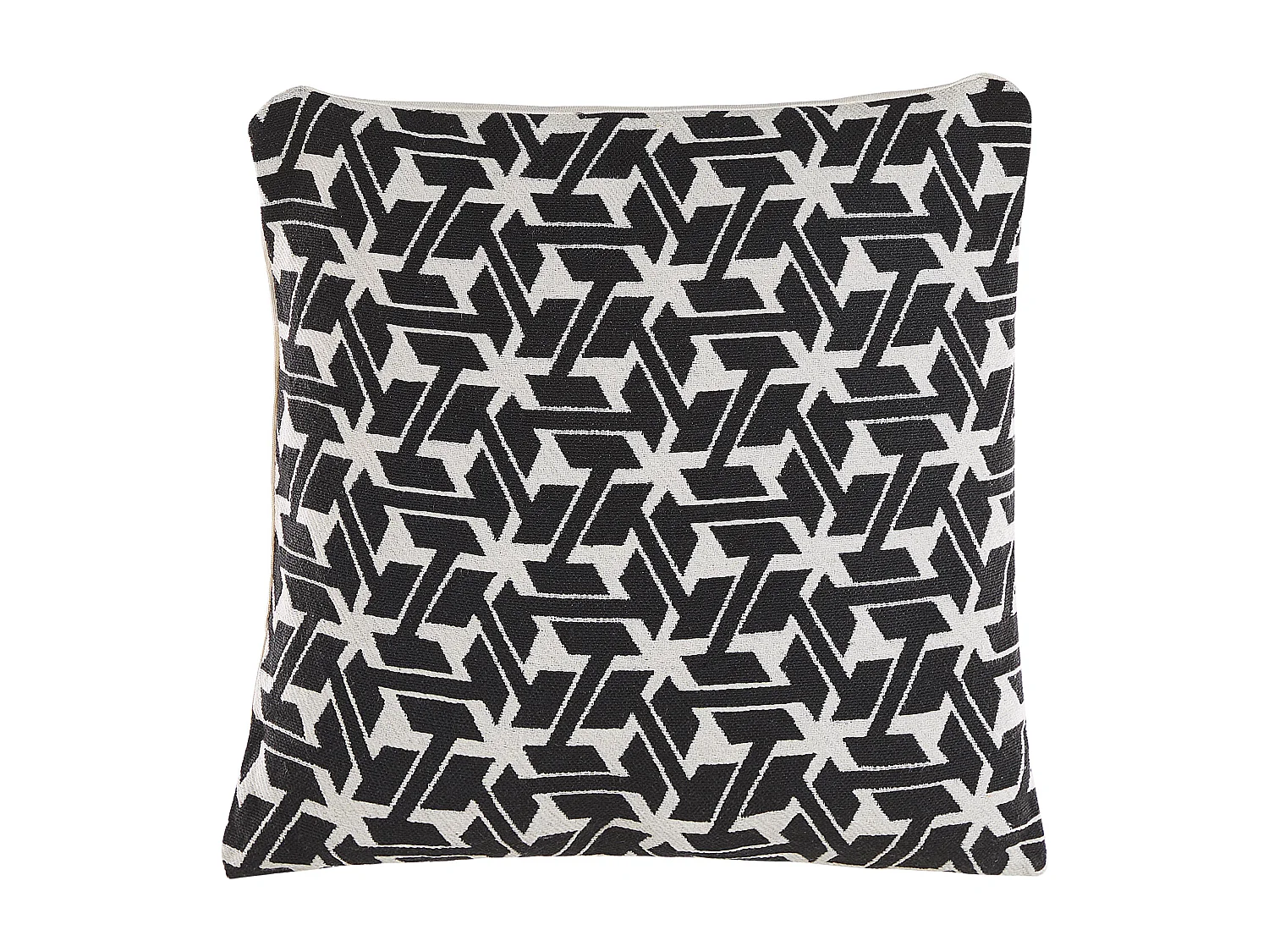 Conjunto de 2 almofadas decorativas ANDIRIN Algodão 45 x 45 cm Preto Padrão geométrico