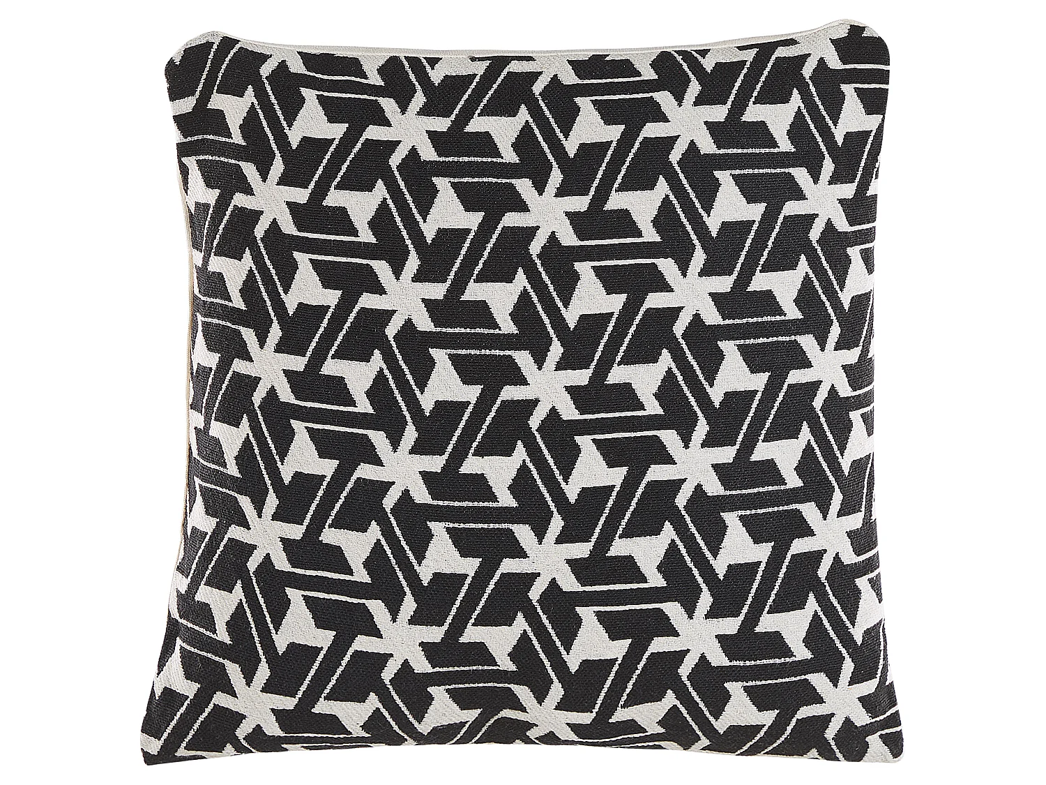 Set med 2 prydnadskuddar ANDIRIN 45 x 45 cm Bomull Svart Geometriskt tryck
