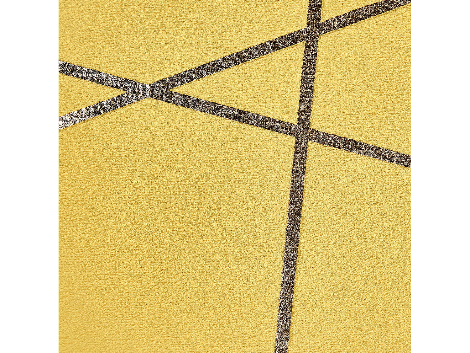 Lot de 2 coussins décoratifs PINUS Velours 45 x 45 cm Jaune Motif géométrique