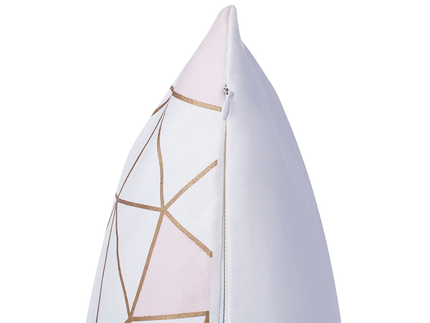 Set med 2 prydnadskuddar CLARKIA 45 x 45 cm Bomull Rosa Geometriskt tryck