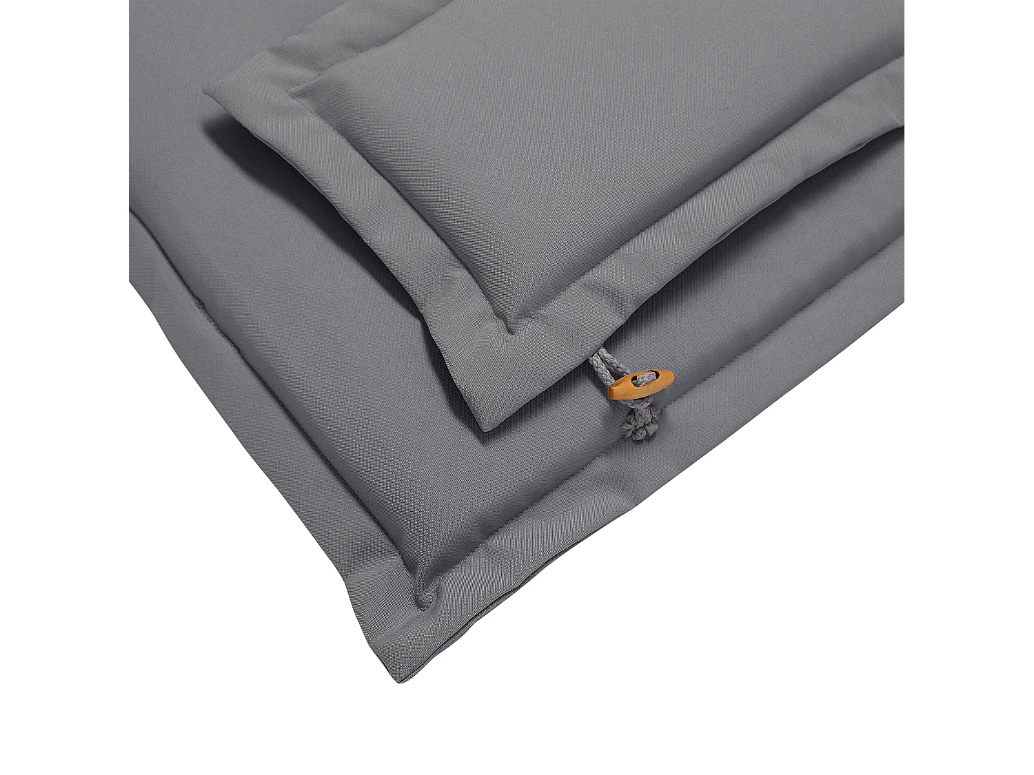 Lot de 8 coussins de jardin MAUI 40 x 54 cm Gris