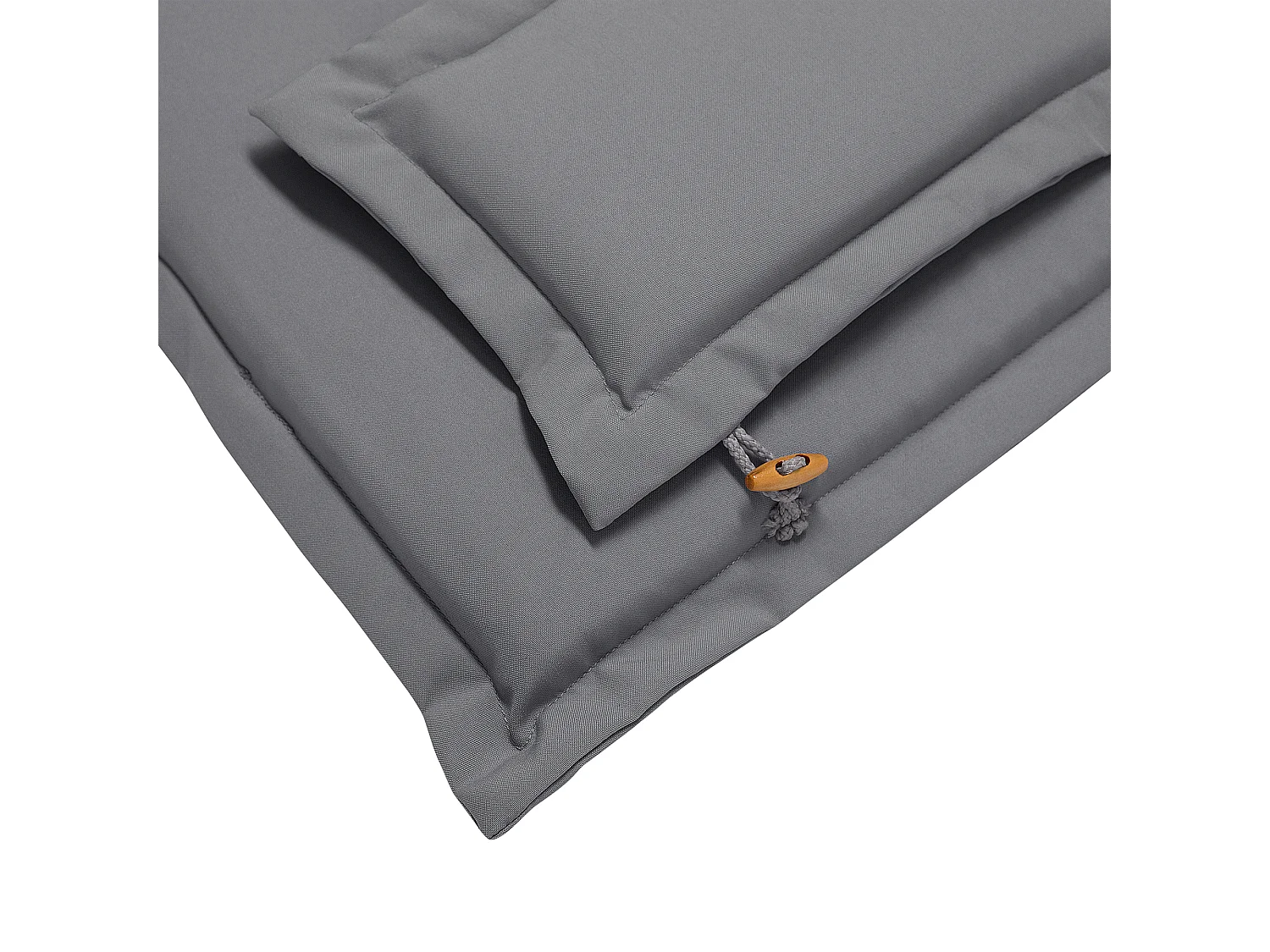Lot de 8 coussins de jardin MAUI 40 x 54 cm Gris
