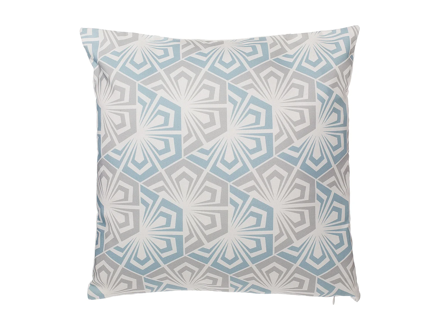 Lot de 2 coussins décoratifs PRIMROSE 45 x 45 cm Bleu clair Ikat