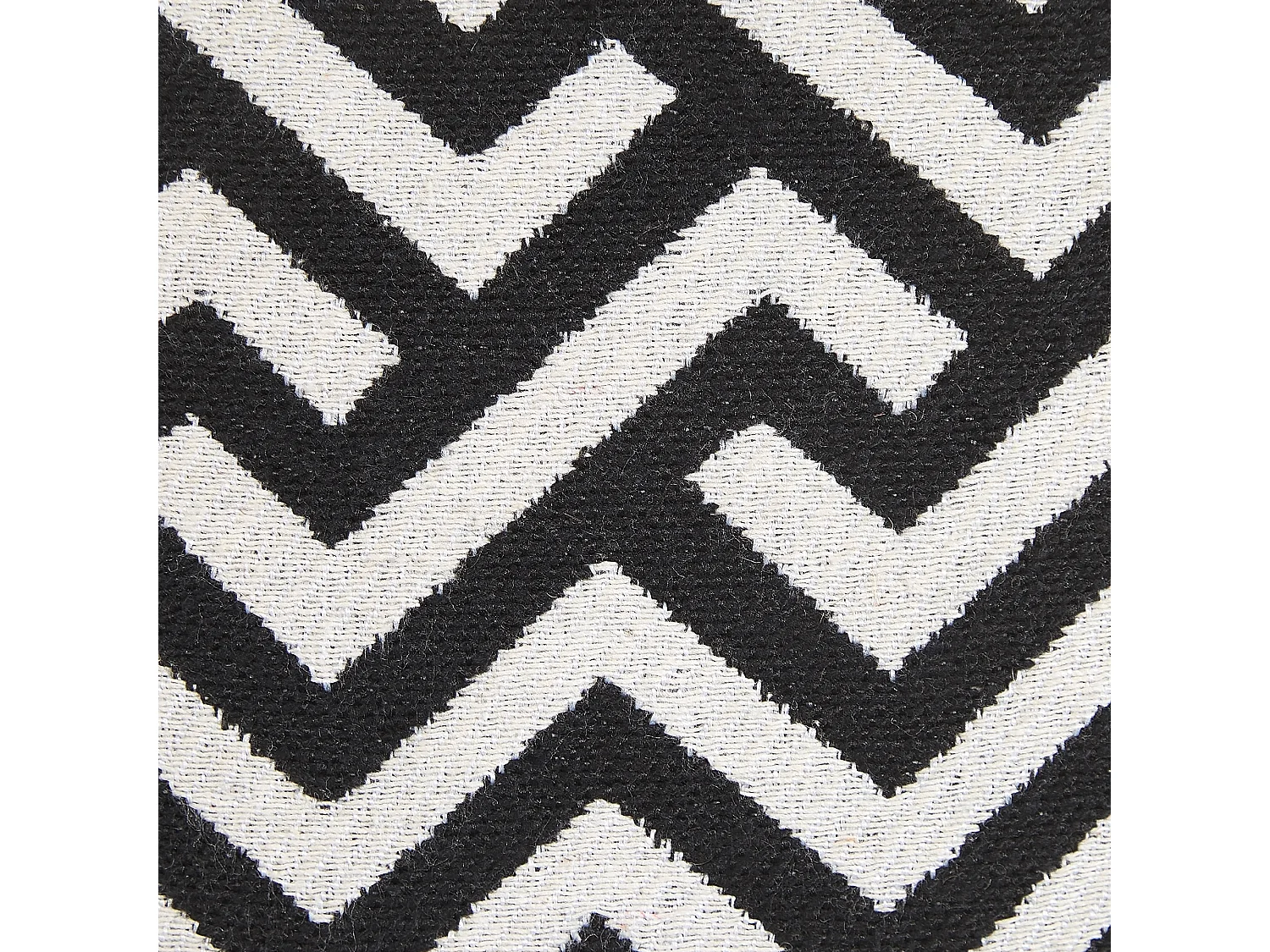 Dekokissen mit Füllung 2er Set schwarz / creme geometrisch 45x45 cm Salizar